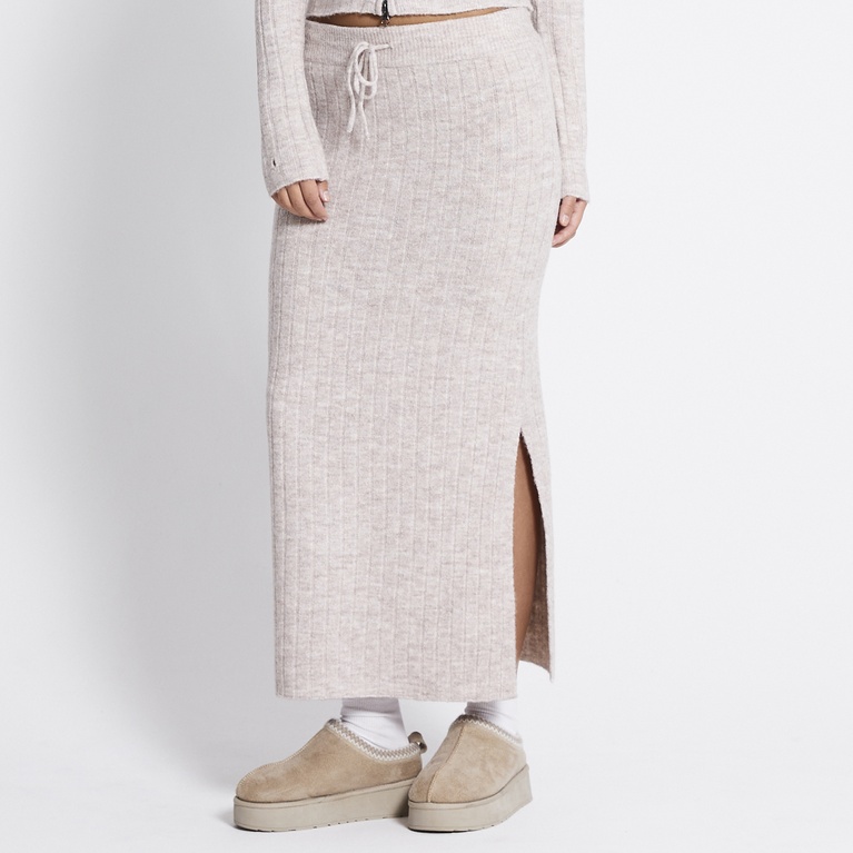 Knit skirt "Katie" Beige Melange